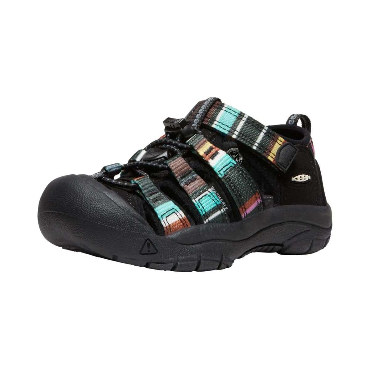 Kids KEEN Newport H2 Simple Casual Wear-Resistant Breathable Low-Top Outdoor Shoes Black Green 3