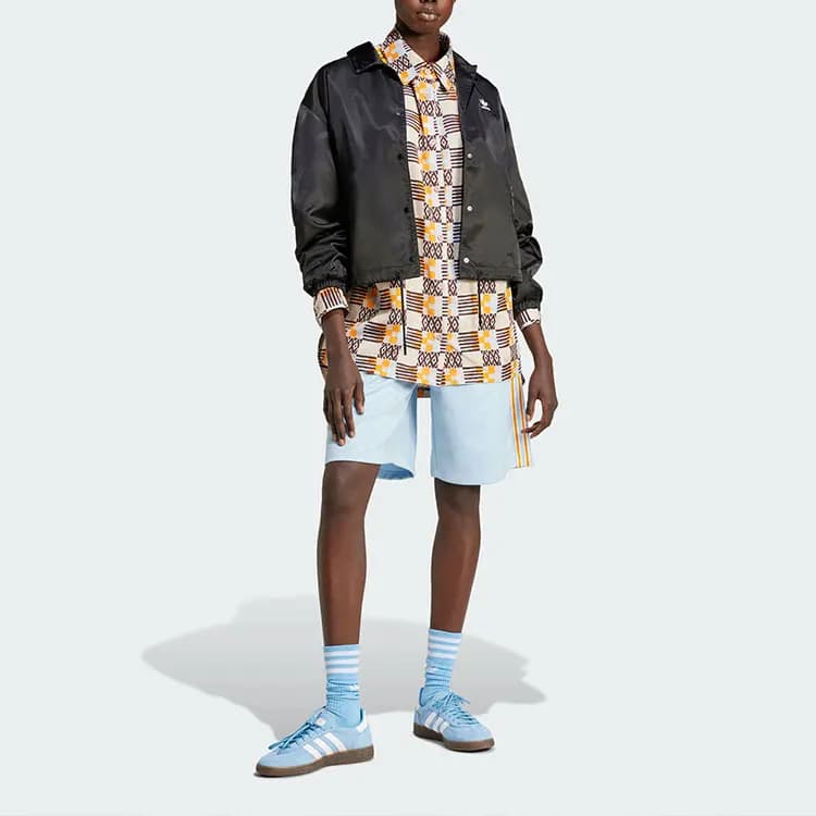 Adidas Originals 80s Qadın Uzunqol Köynək Boz/Qəhvəyi 2