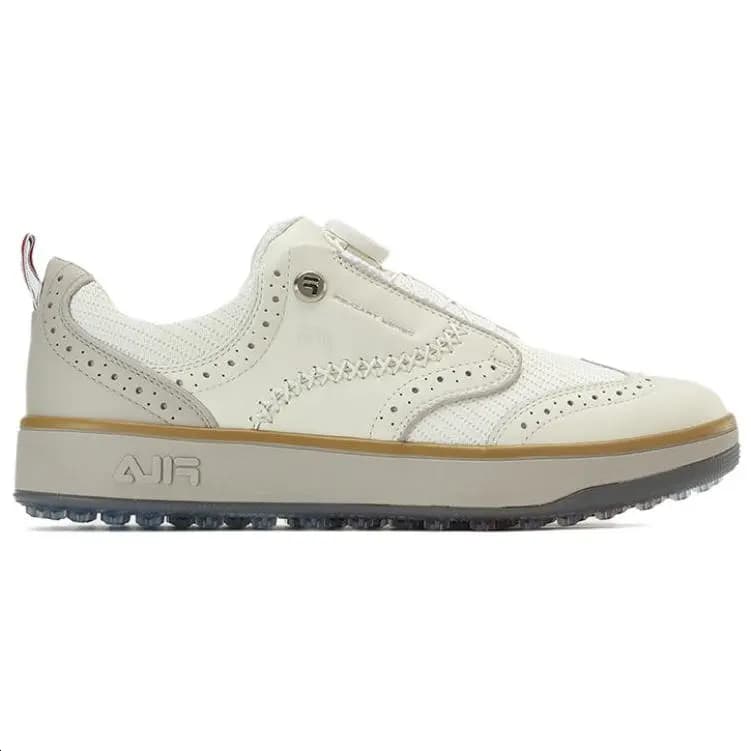 FILA GF Derby Soft Spikes Twist Knob Easy On/Off Low-Top Golf Shoes Men's Off-White 2