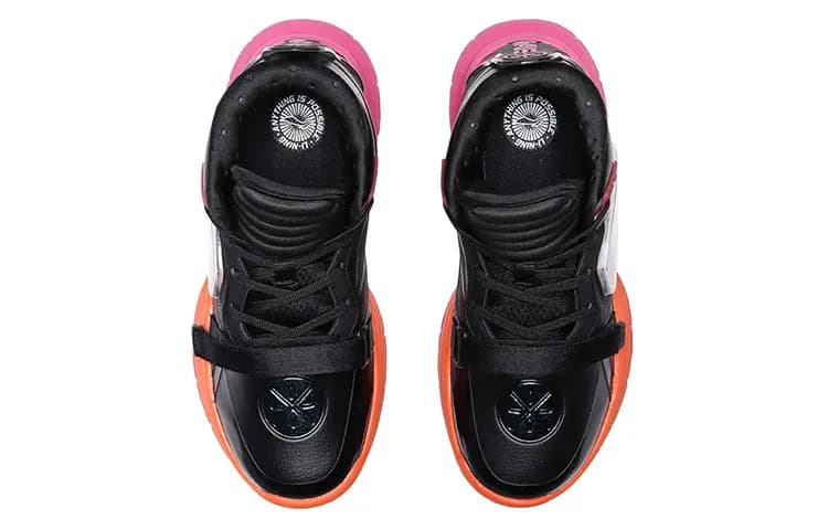 LINING YOUNG Mid Top Basketball Shoes Black Teenagers 4