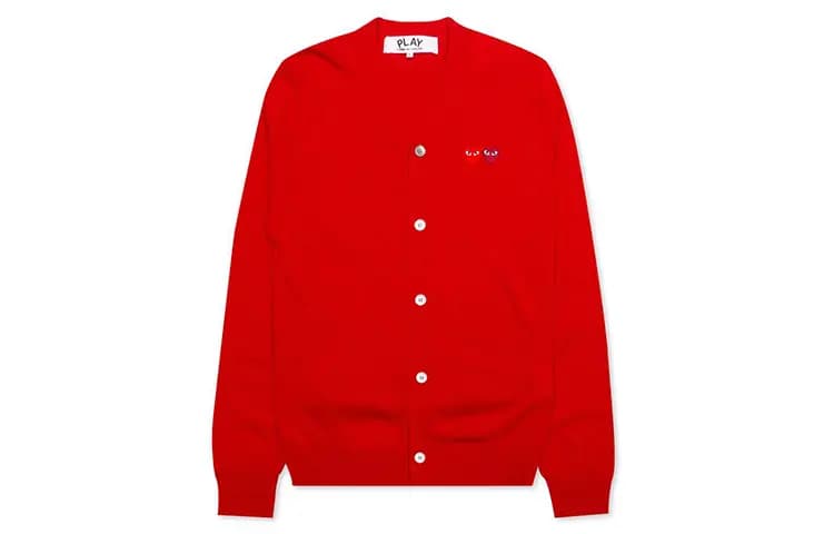 CDG Play Double Heart Kişi Sviter Qırmızı