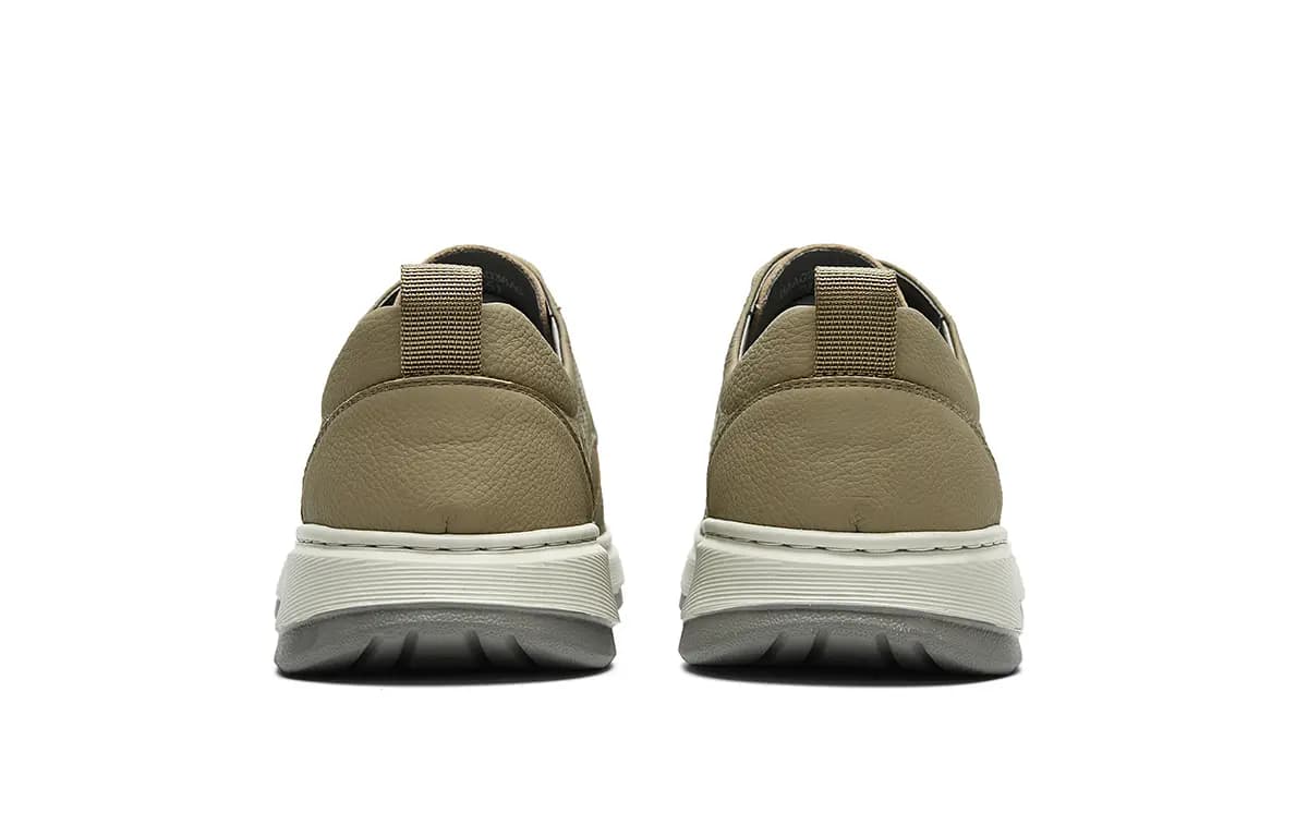 HLA Men's Shoes New Summer Genuine Leather Vintage Breathable Chunky Casual Leather Shoes Low-Top Work Shoes Men's 9