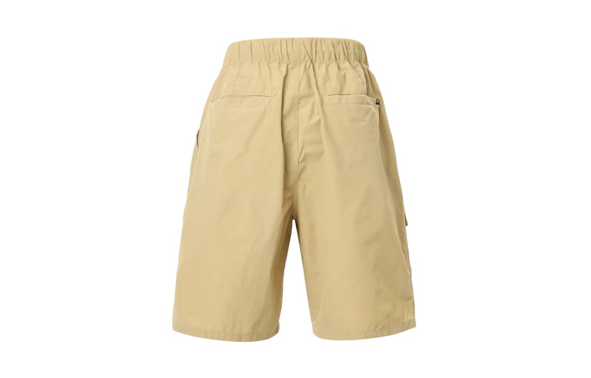 Vans Lace-Up Mid-Rise Letter Print Woven Cargo Shorts Men's Brown 2