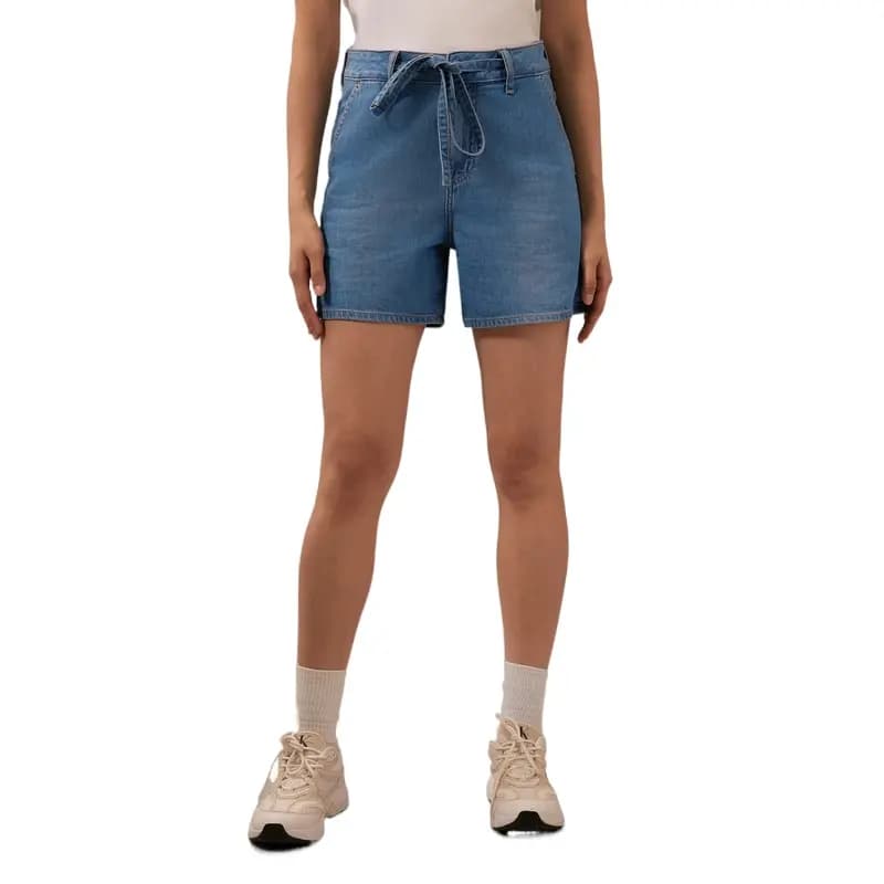 CALVIN KLEIN Qadın Denim Şort Açıq Mavi 3