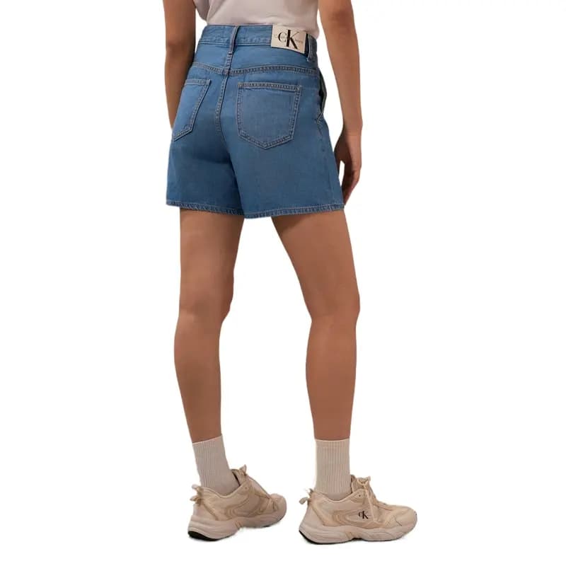 CALVIN KLEIN Qadın Denim Şort Açıq Mavi 4