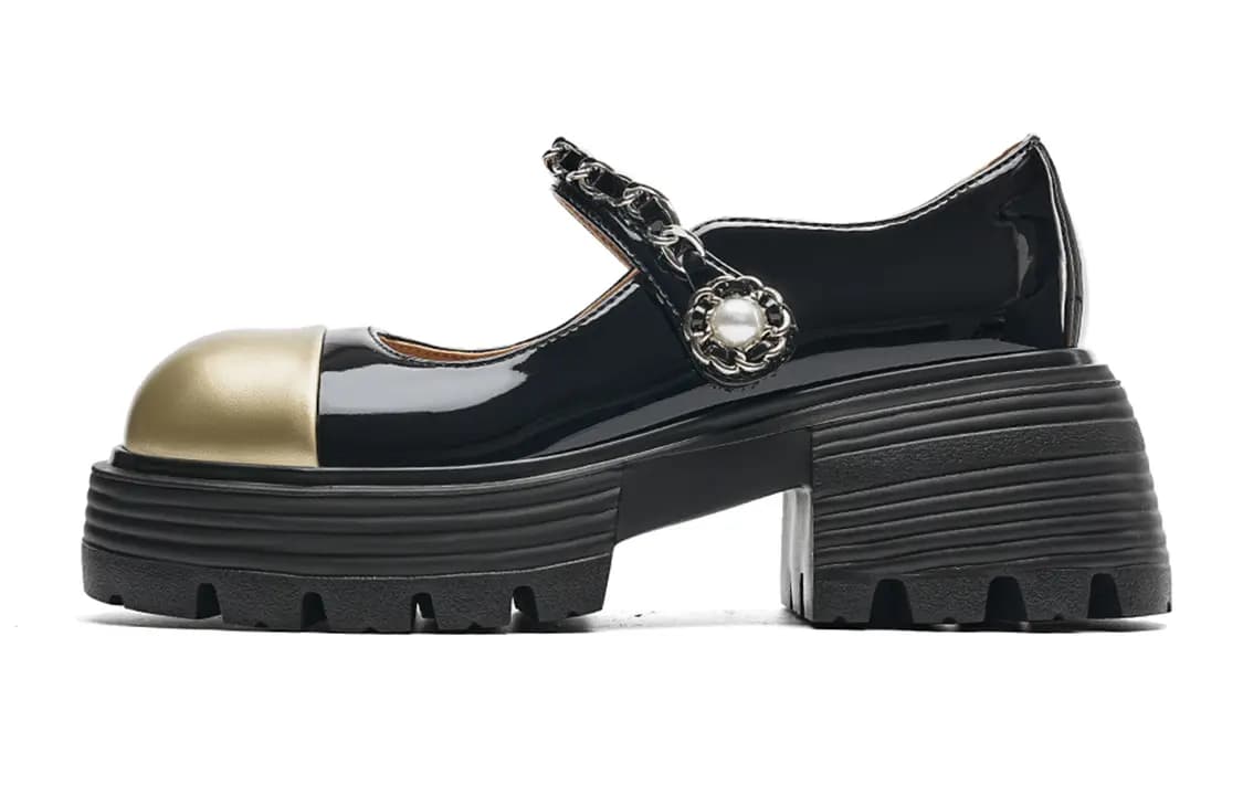 EBLAN Synthetic Leather Comfortable Casual Versatile Mary Jane Shoes Women's