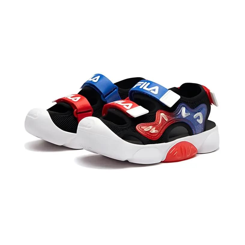 FILA KIDS Flashlight Uşaq Sandalı Qara/Qırmızı 4