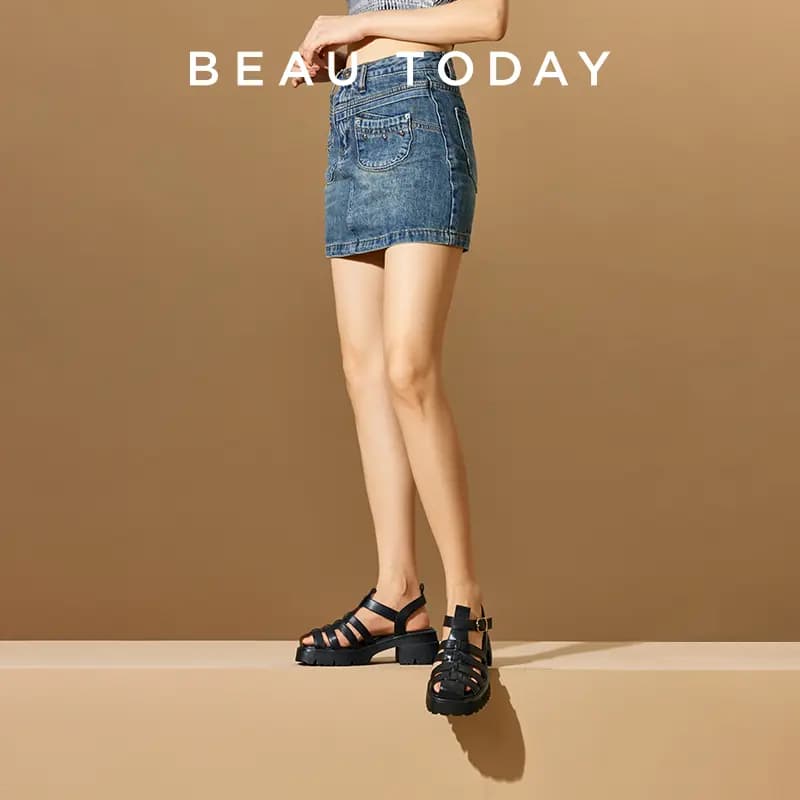 Beau Today Qadın Roman Sandalet 15