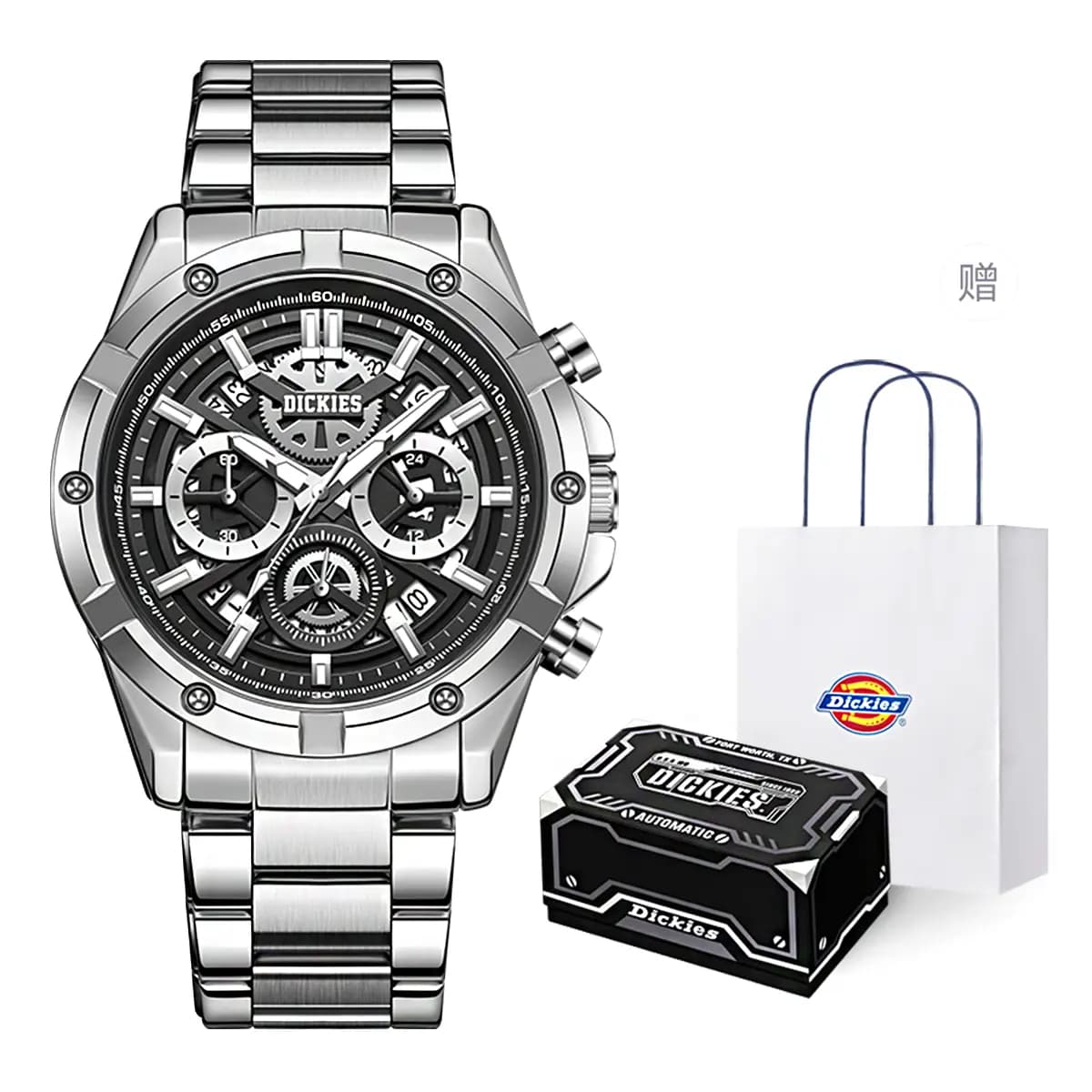 Dickies Galaxy Quartz Kişi Saatı Gümüşü 9
