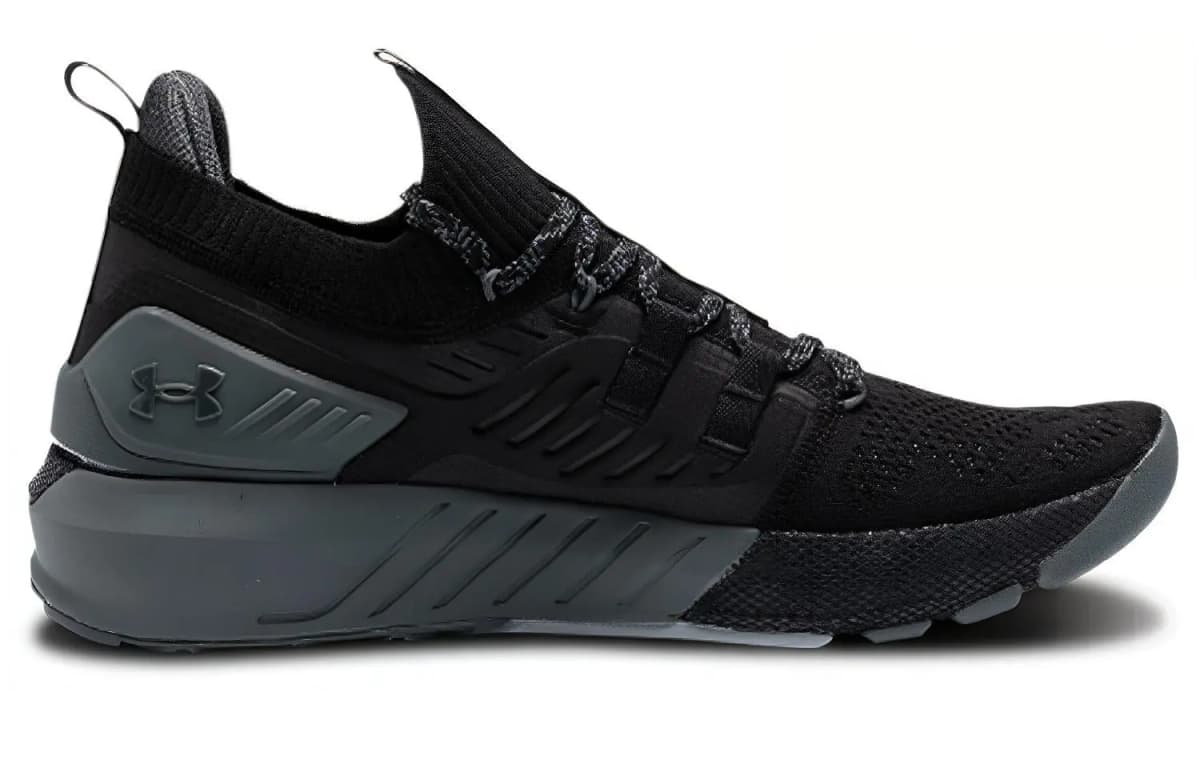 Under Armour Project Rock 3 Qadın İdman Ayaqqabısı Qara/Boz 2
