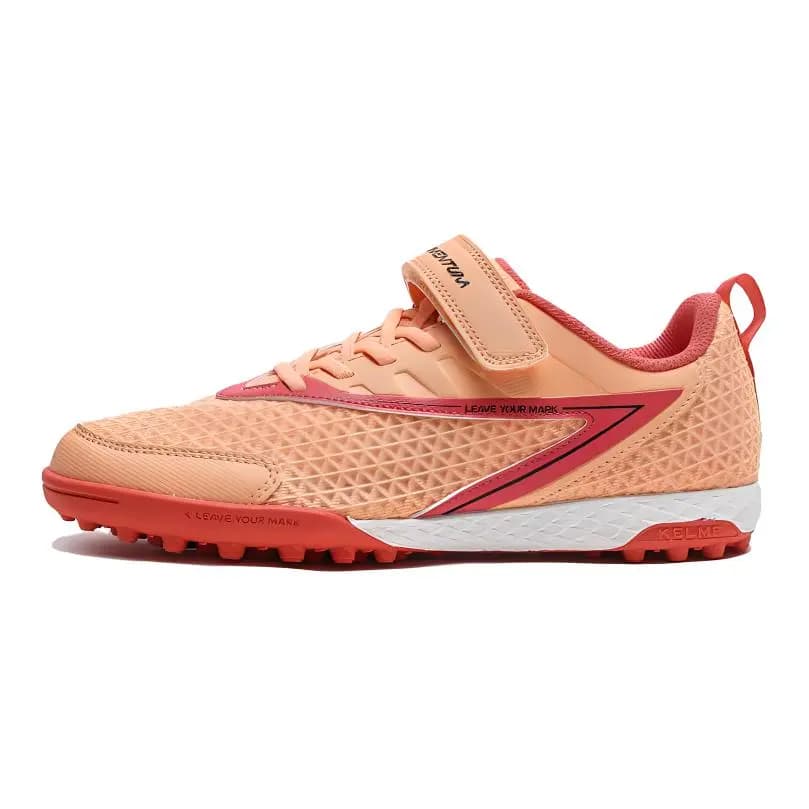 KELME Anti-Slip Wear-Resistant Low-Top Kids' Soccer Shoes Coral Orange Kids'