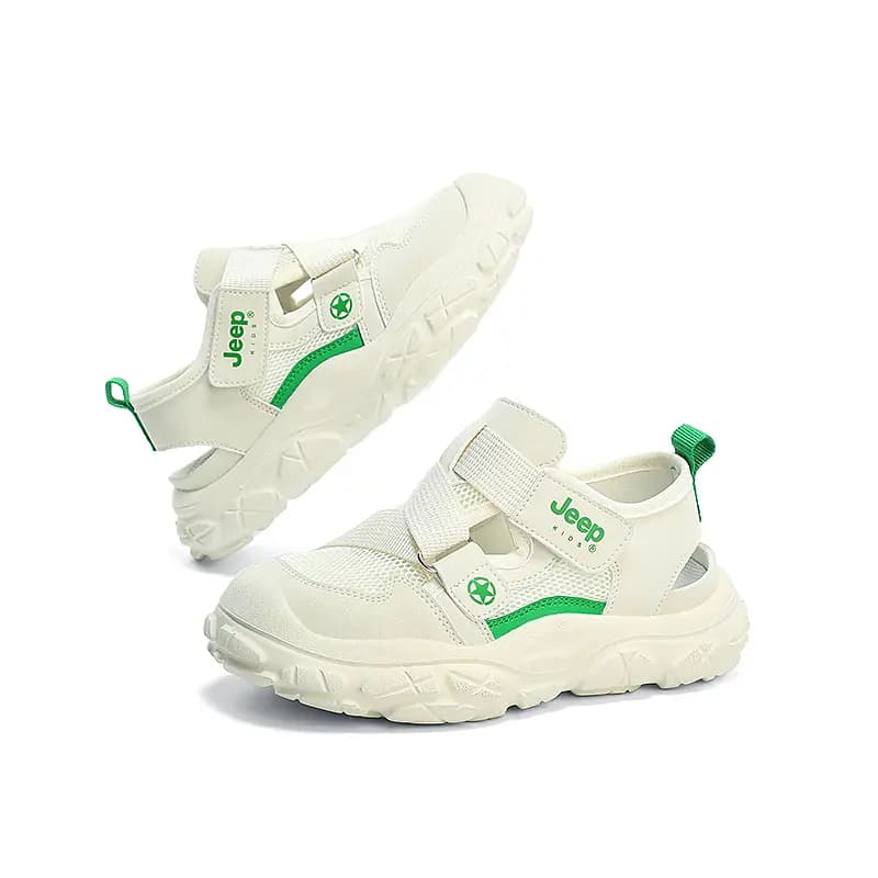 Jeep Hook and Loop Easy On And Off Durable Breathable Lightweight Children's Sandals Kids' 4