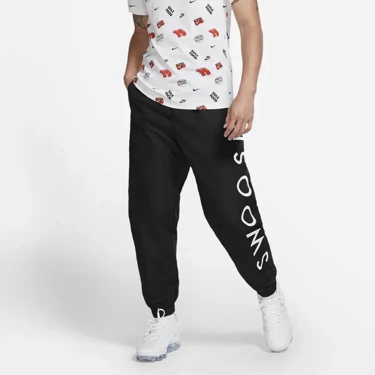 Nike Sportswear Swoosh Kişi İdman Şalvarı Qara 4