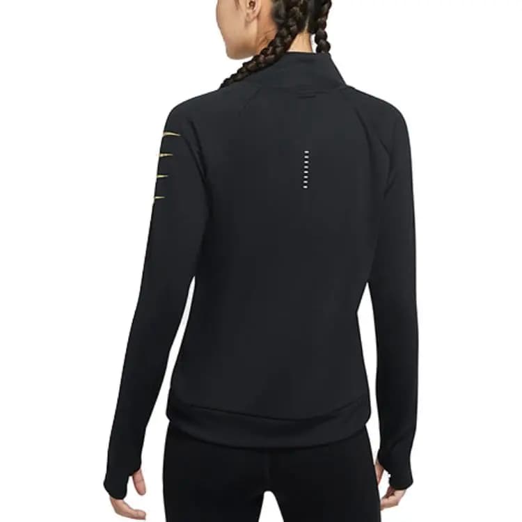 Nike Swoosh Run Qadın İdman Üstü Qara 5