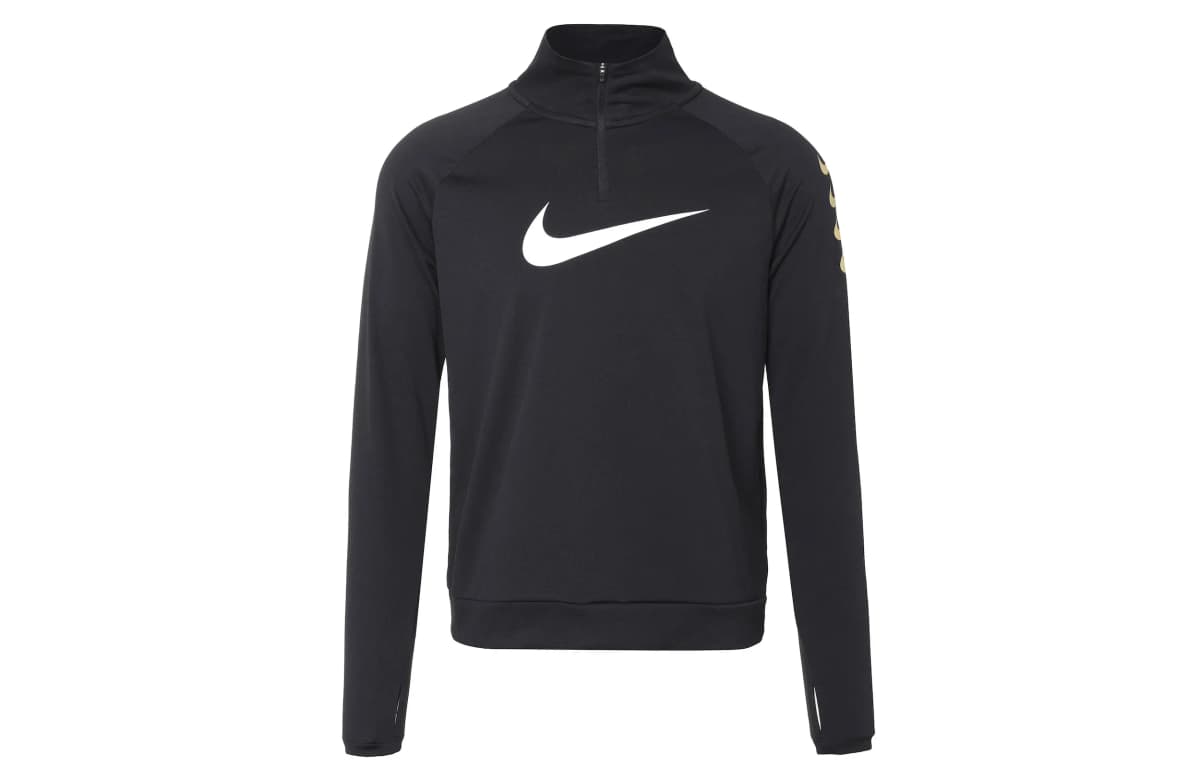 Nike Swoosh Run Qadın İdman Üstü Qara