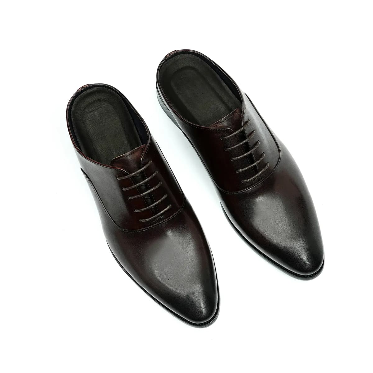 ASTON M.JAZZ Men's Genuine Leather Office Business Pointed Toe Breathable British Dress Shoes 4