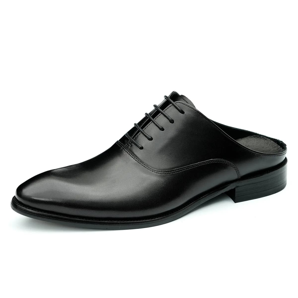 ASTON M.JAZZ Men's Genuine Leather Office Business Pointed Toe Breathable British Dress Shoes 2