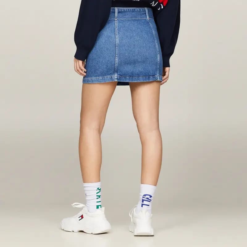 Tommy Hilfiger Qadın Denim Ətək Mavi 7
