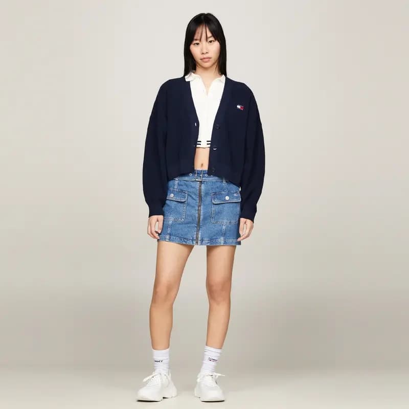 Tommy Hilfiger Qadın Denim Ətək Mavi 6