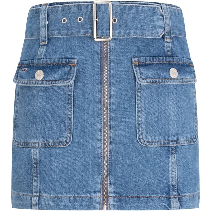 Tommy Hilfiger Qadın Denim Ətək Mavi
