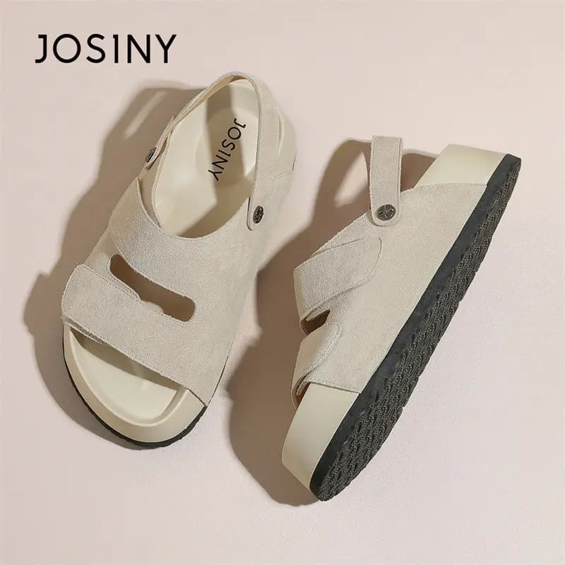 JOSINY Roman Sandals Women's Beige/Camel 6