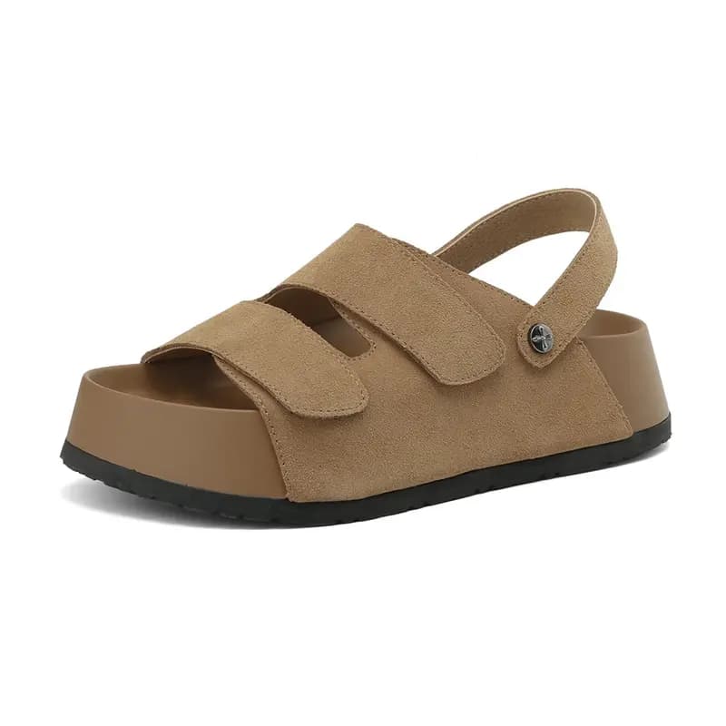 JOSINY Roman Sandals Women's Beige/Camel 8