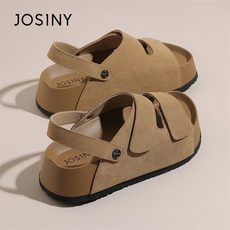 JOSINY Roman Sandals Women's Beige/Camel 12