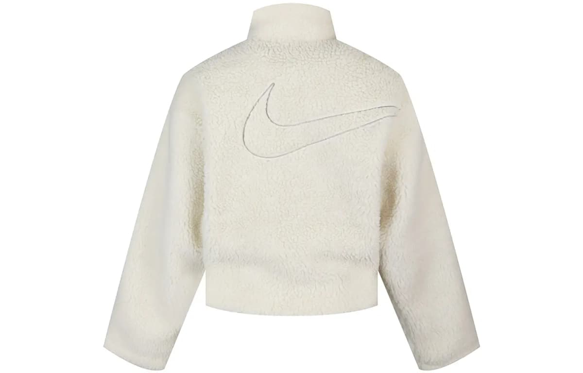Nike Swsh Jkt Sherpa Qadın Pencəyi Ağ 2