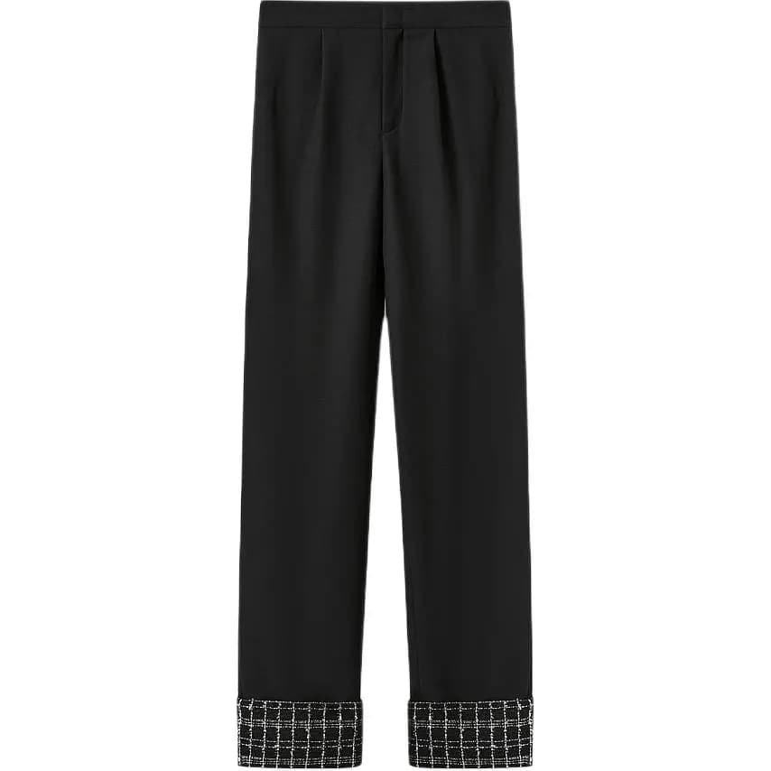 KARL LAGERFELD FW23 Qadın Şalvarı Qara