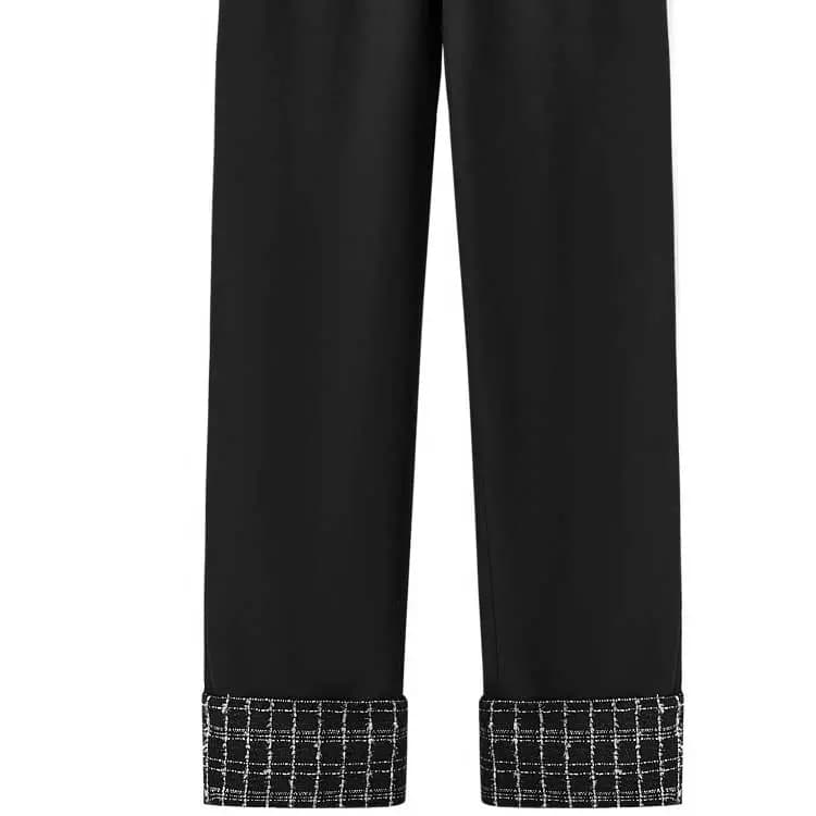 KARL LAGERFELD FW23 Qadın Şalvarı Qara 3