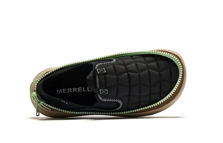 MERRELL Hutmoc 2 Outdoor Shoes Women's Low-Top Black Green 4