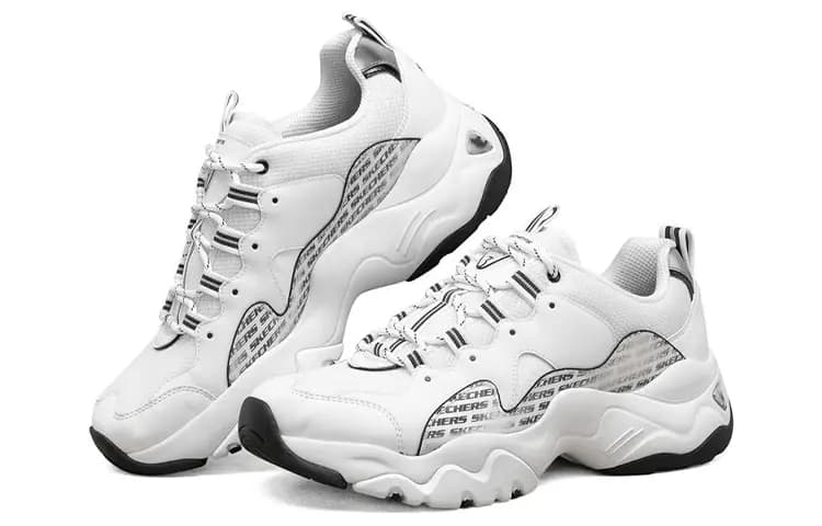 Skechers D Lites 3.0 Qaçış Ayaqqabısı Ağ/Qara 3