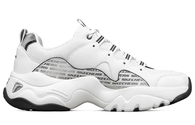 Skechers D Lites 3.0 Qaçış Ayaqqabısı Ağ/Qara 2