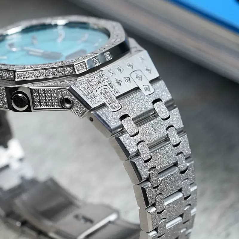 Custom Watch CASIO G-SHOCK Tiffany Blue Saat Unisex Mavi 35