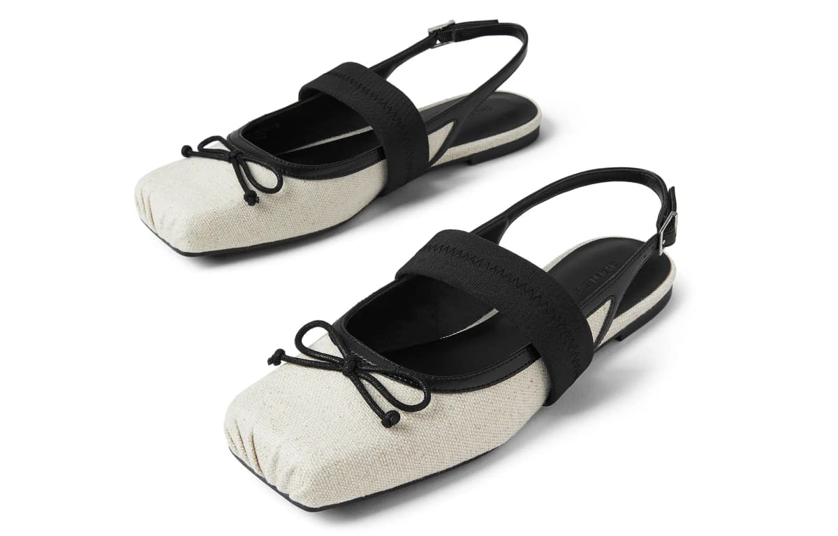 CHARLES&KEITH Qadın Səndəli 0.8sm Bej/Qara 3