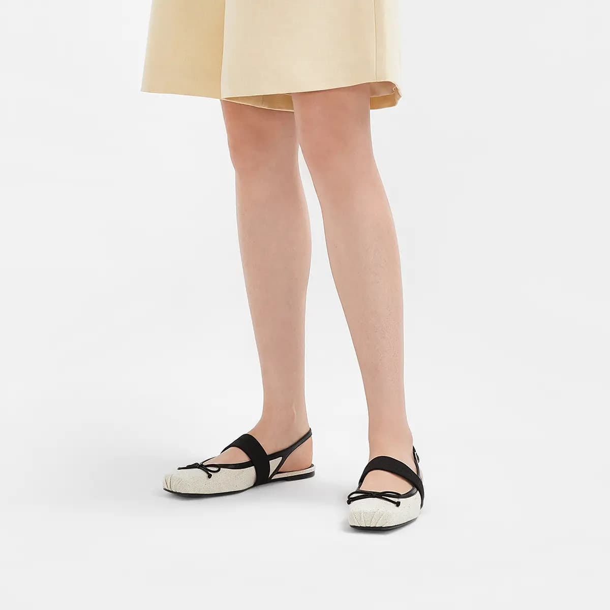 CHARLES&KEITH Qadın Səndəli 0.8sm Bej/Qara 6