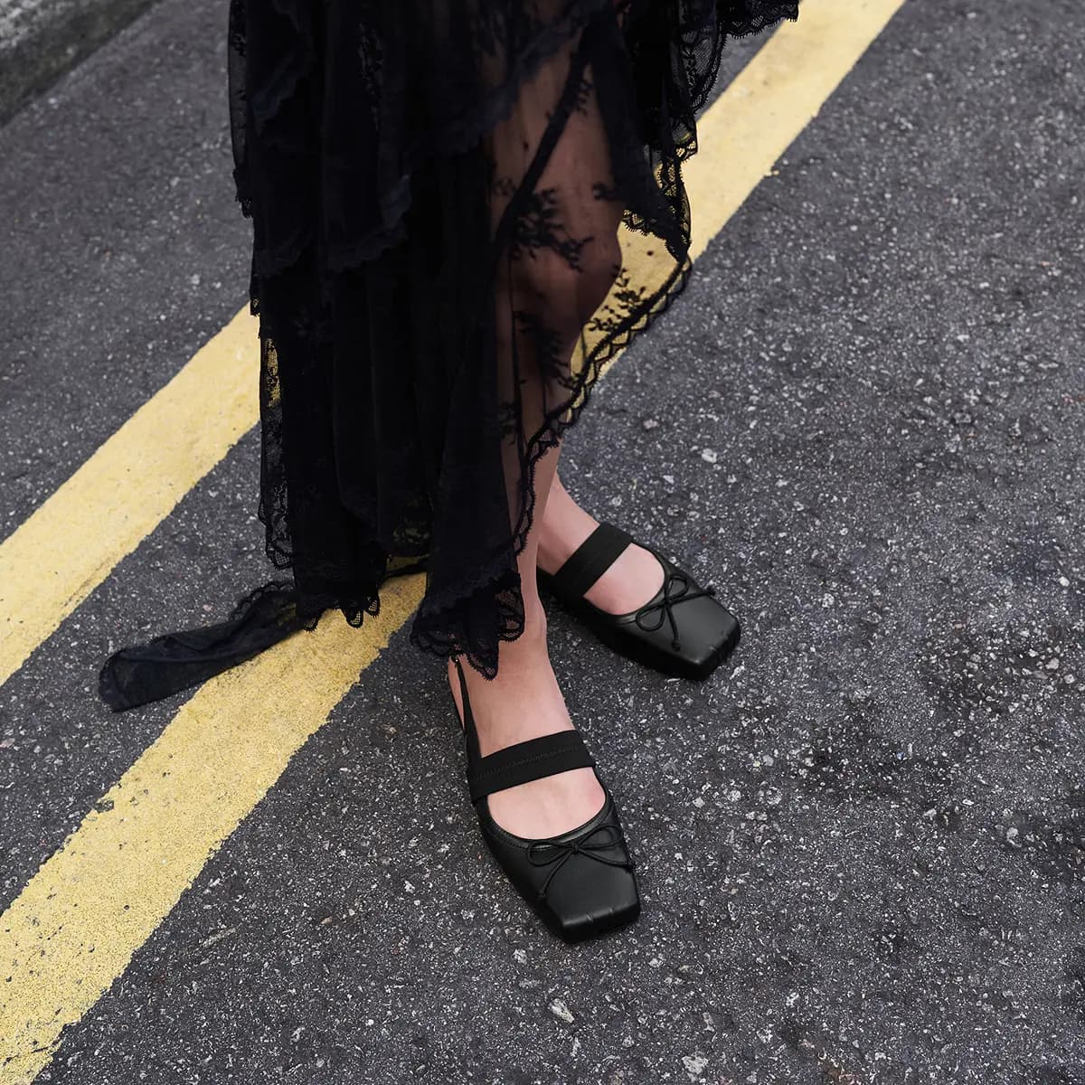 CHARLES&KEITH Qadın Səndəli 0.8sm Bej/Qara 10