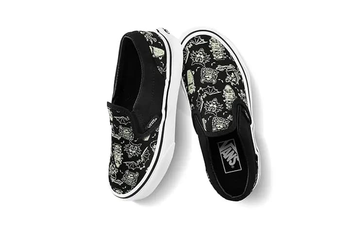 Vans Slip-on Low-Top Kids' Skateboarding Shoes Black Children Aged 3-7 Years Old 5