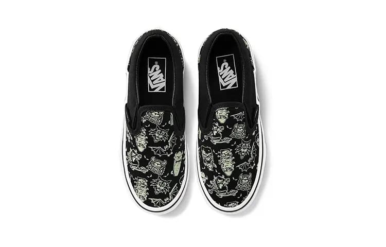 Vans Slip-on Low-Top Kids' Skateboarding Shoes Black Children Aged 3-7 Years Old 3