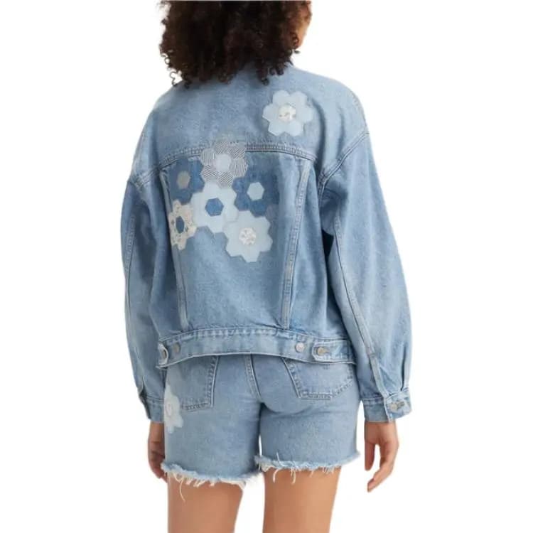 Levi's Denim Pencək Qadın Mavi 4