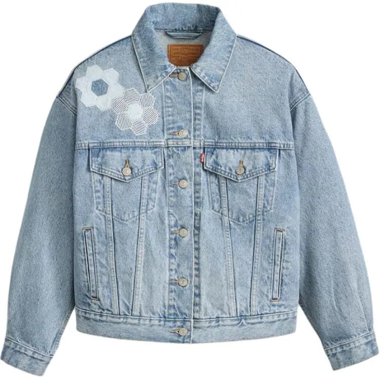 Levi's Denim Pencək Qadın Mavi