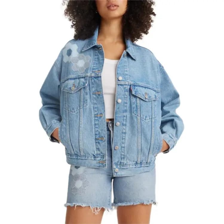 Levi's Denim Pencək Qadın Mavi 3