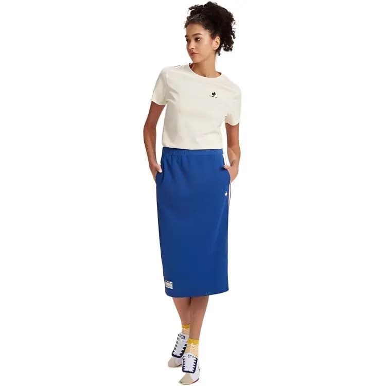 Le Coq Sportif Casual Long Skirts Women's French Blue 3