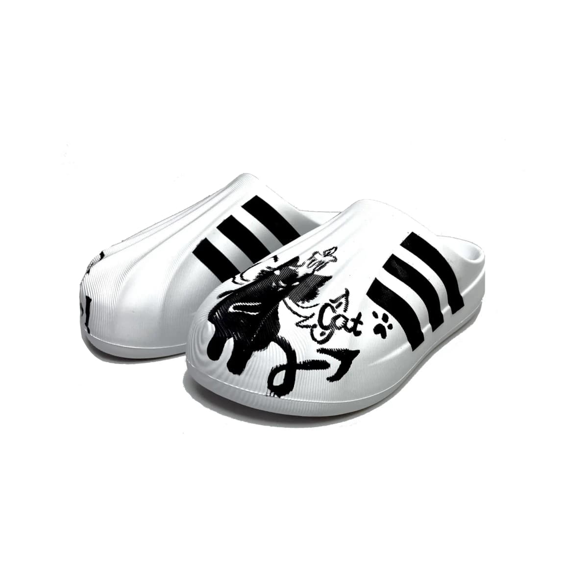 Adidas Originals Graffiti Slippers Unisex Ağ/Qara 3