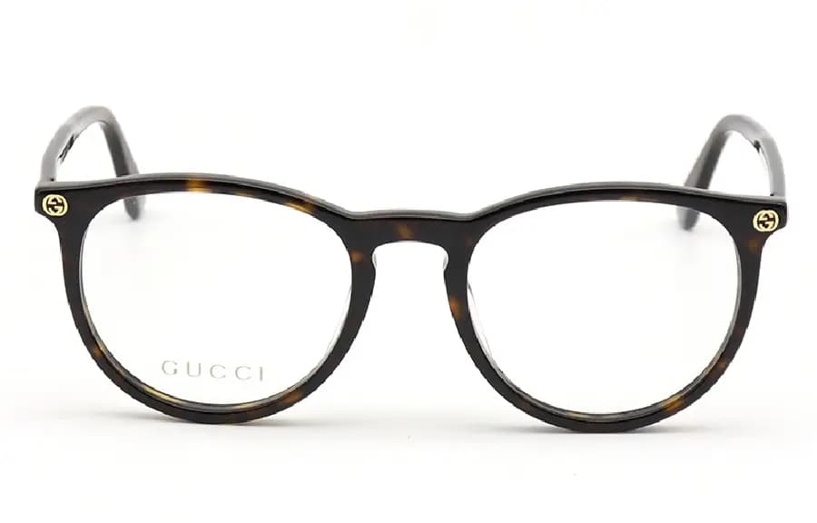 GUCCI Dəyirmi Eynək Çərçivəsi Unisex Qara 3