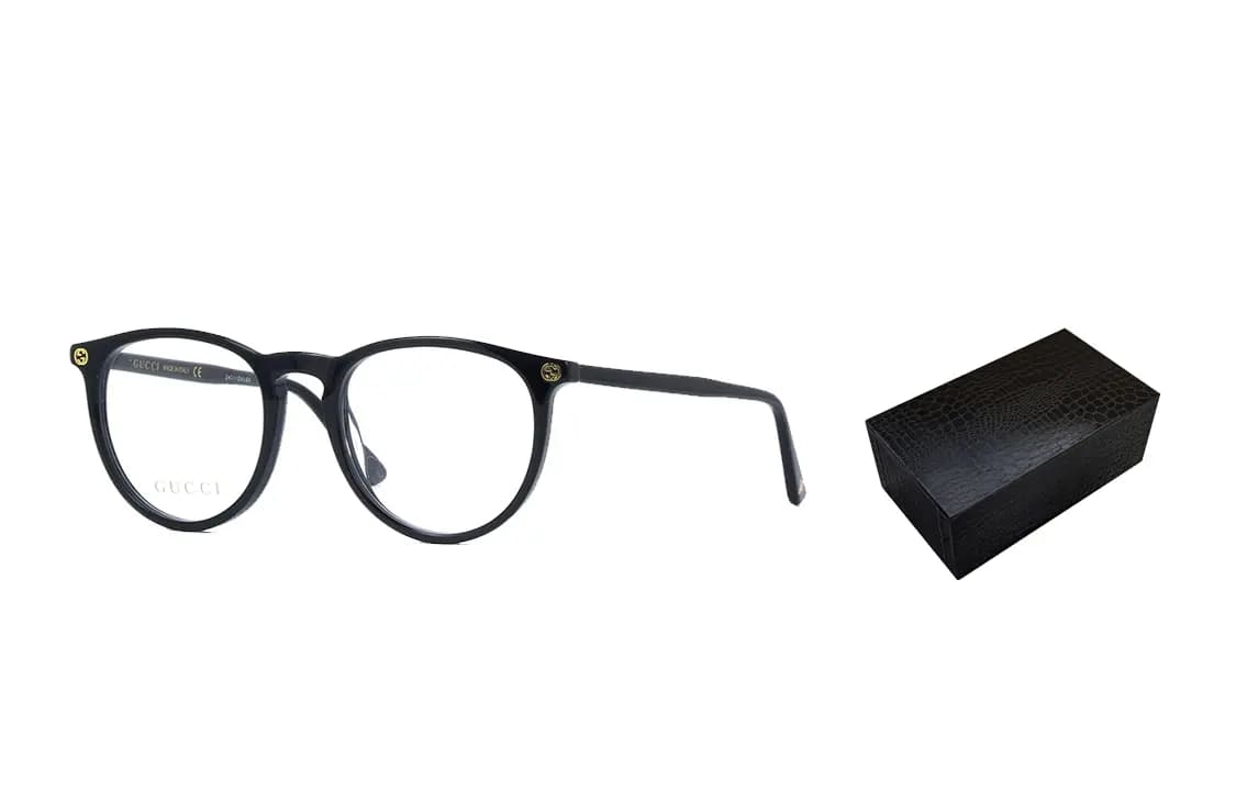 GUCCI Dəyirmi Eynək Çərçivəsi Unisex Qara 8