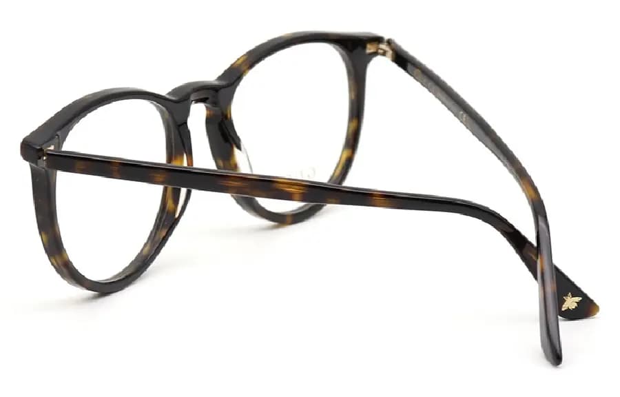 GUCCI Dəyirmi Eynək Çərçivəsi Unisex Qara 5
