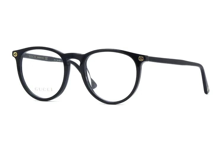 GUCCI Dəyirmi Eynək Çərçivəsi Unisex Qara