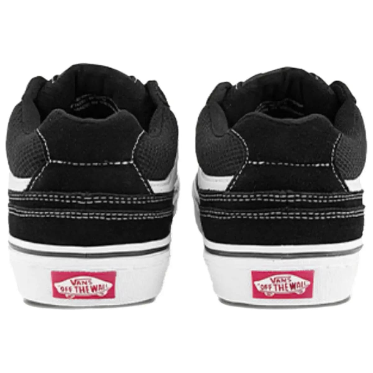 Vans Caldrone Anti-Slip Wear-Resistant Low-Top Canvas Shoes Unisex Black White 4