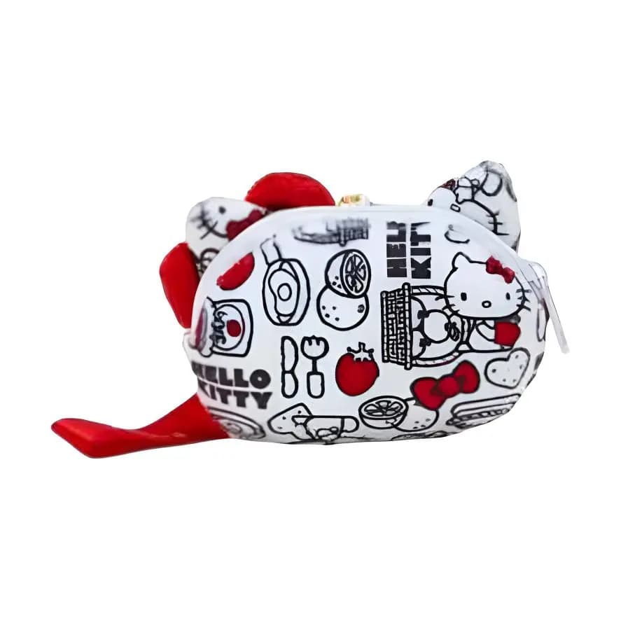 Sanrio Hello Kitty Fabric Coin Purse Unisex Red 2
